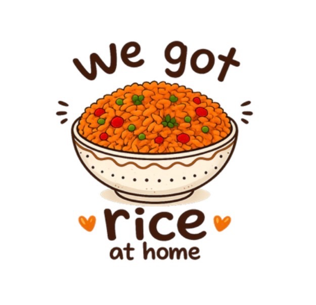The Story Behind Our “We Got Rice at Home” Baby Onesie