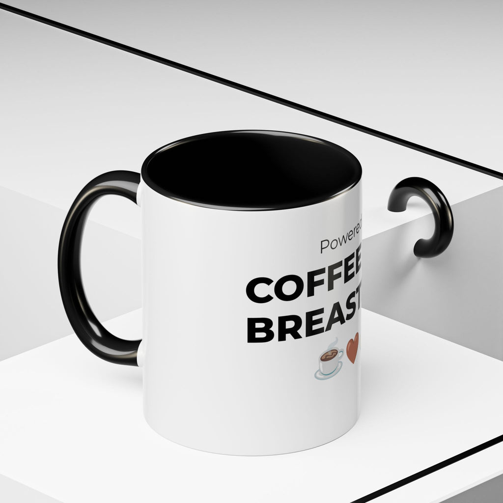 Powered by Coffee & Breastmilk Mug | Funny Breastfeeding Mom Gift | New Mom Gift