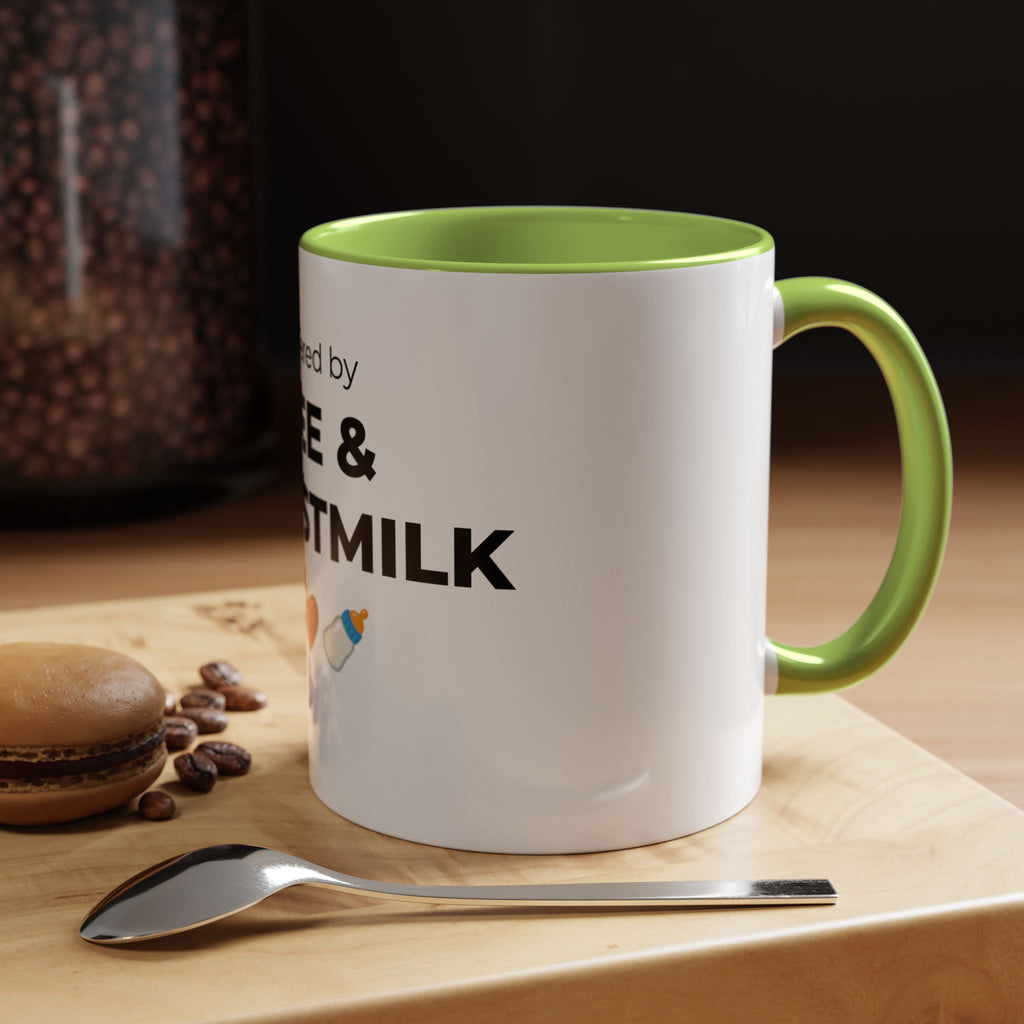 Powered by Coffee & Breastmilk Mug | Funny Breastfeeding Mom Gift | New Mom Gift