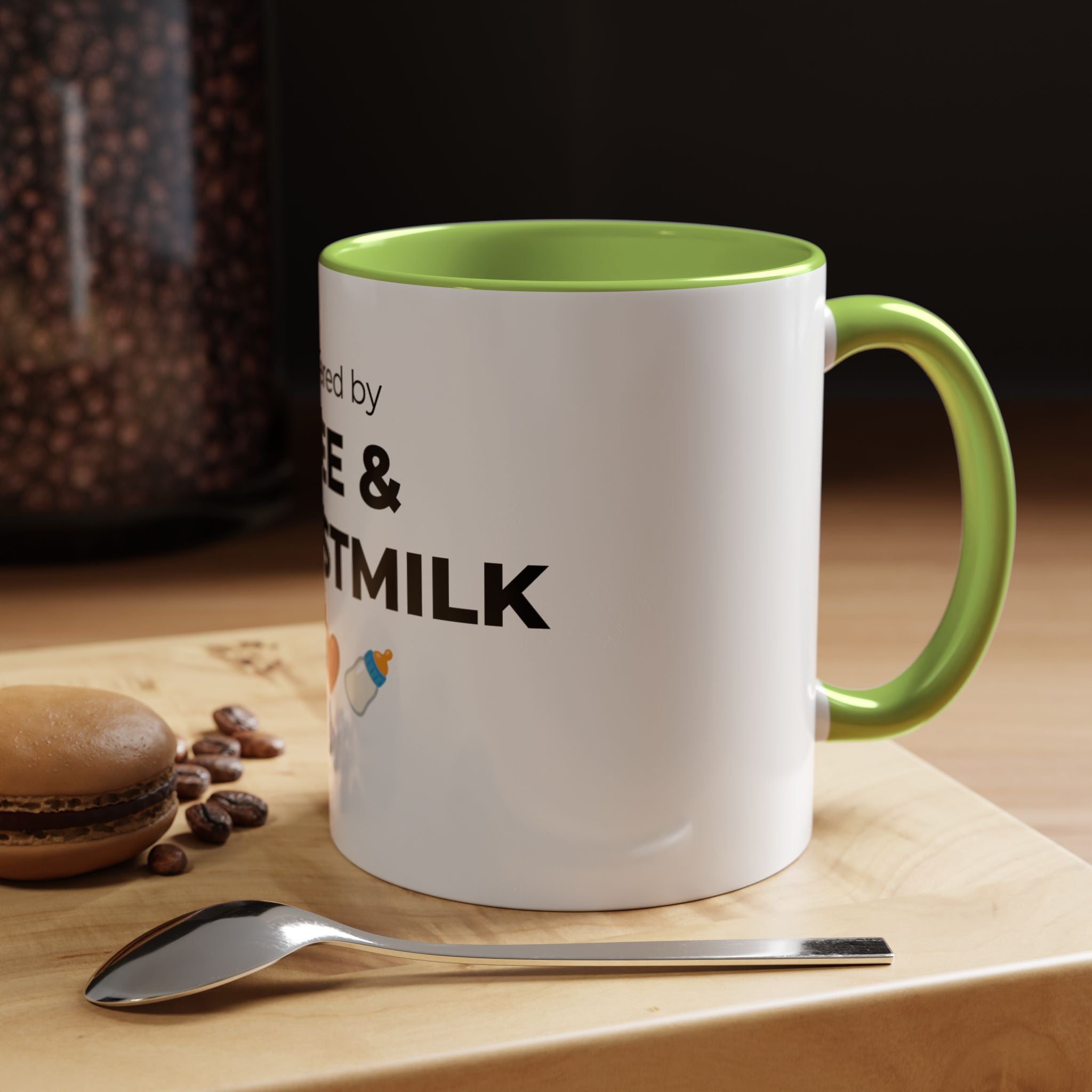 Powered by Coffee & Breastmilk Mug | Funny Breastfeeding Mom Gift | New Mom Gift
