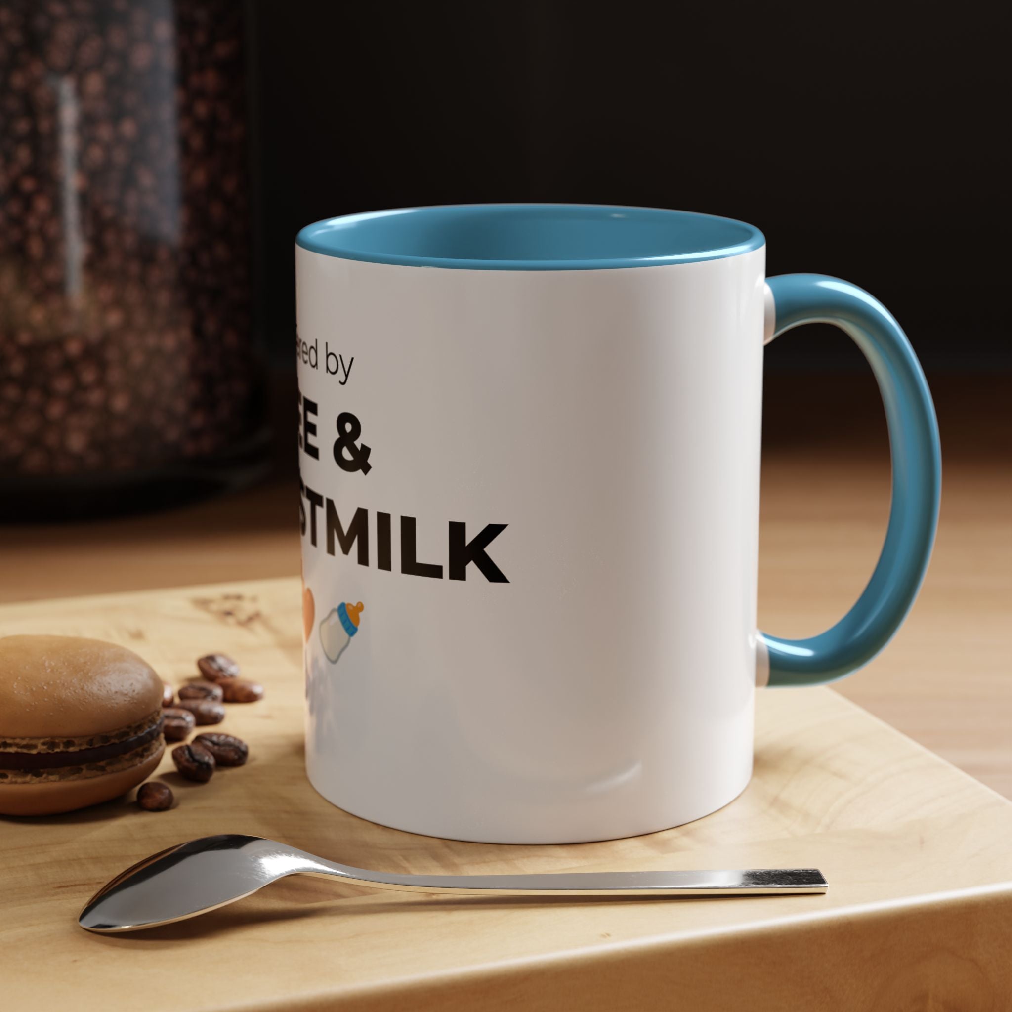 Powered by Coffee & Breastmilk Mug | Funny Breastfeeding Mom Gift | New Mom Gift