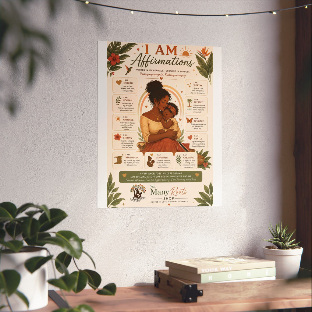 I Am Affirmations Poster for Kids | Positive Affirmation Wall Art for Classroom & Playroom