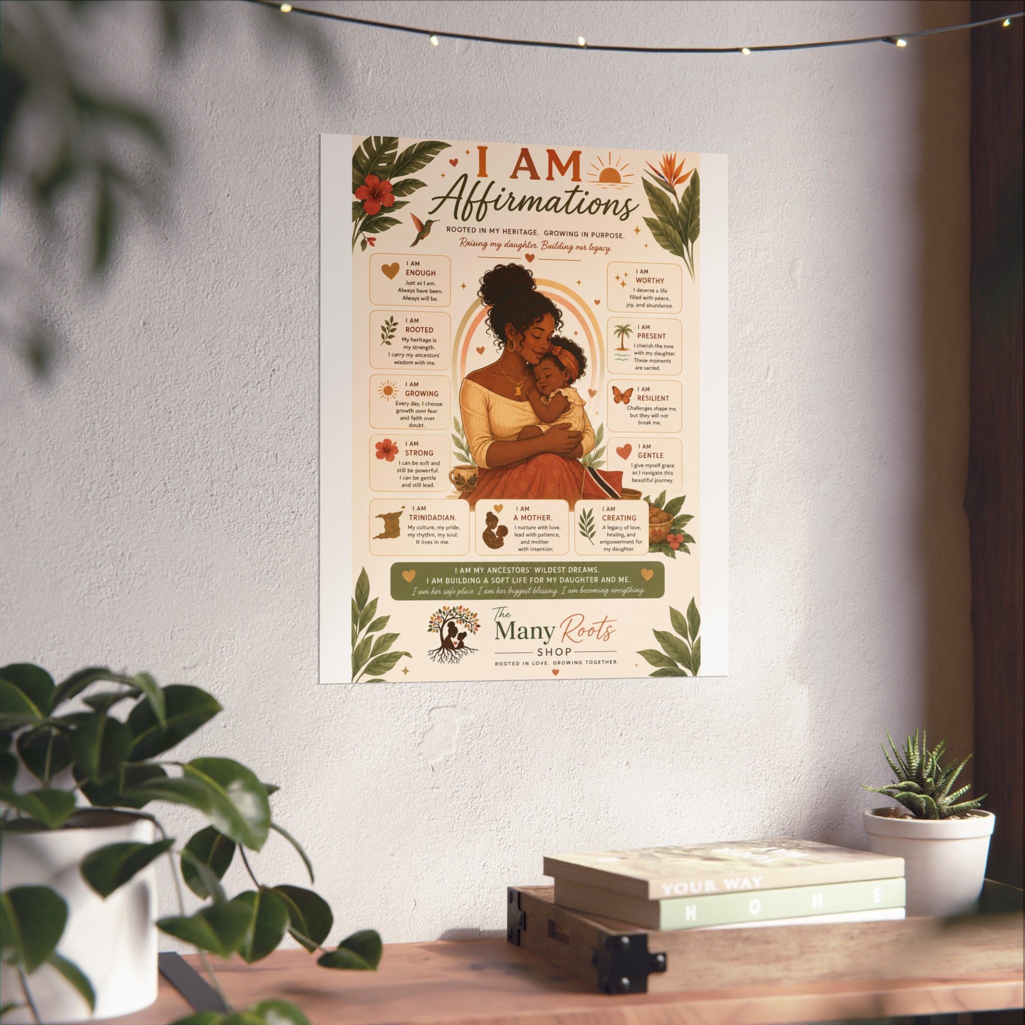 I Am Affirmations Poster for Kids | Positive Affirmation Wall Art for Classroom & Playroom