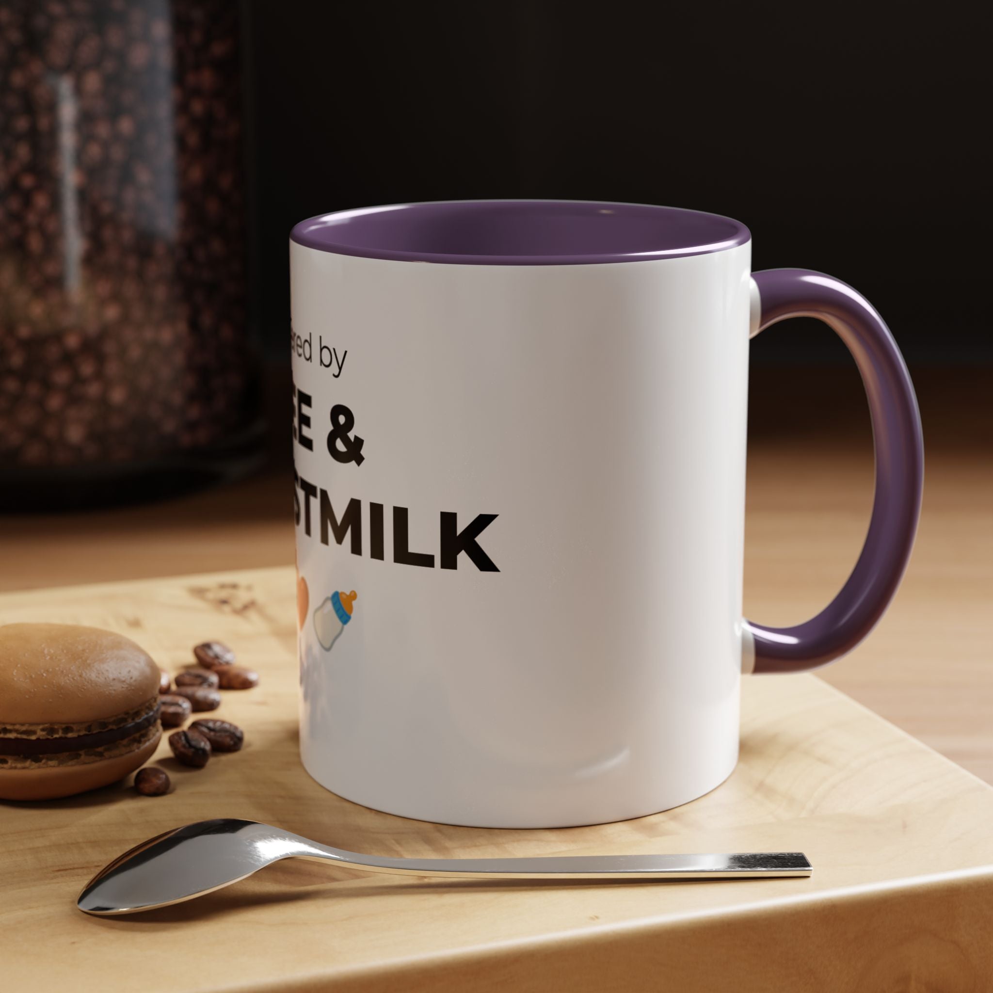 Powered by Coffee & Breastmilk Mug | Funny Breastfeeding Mom Gift | New Mom Gift