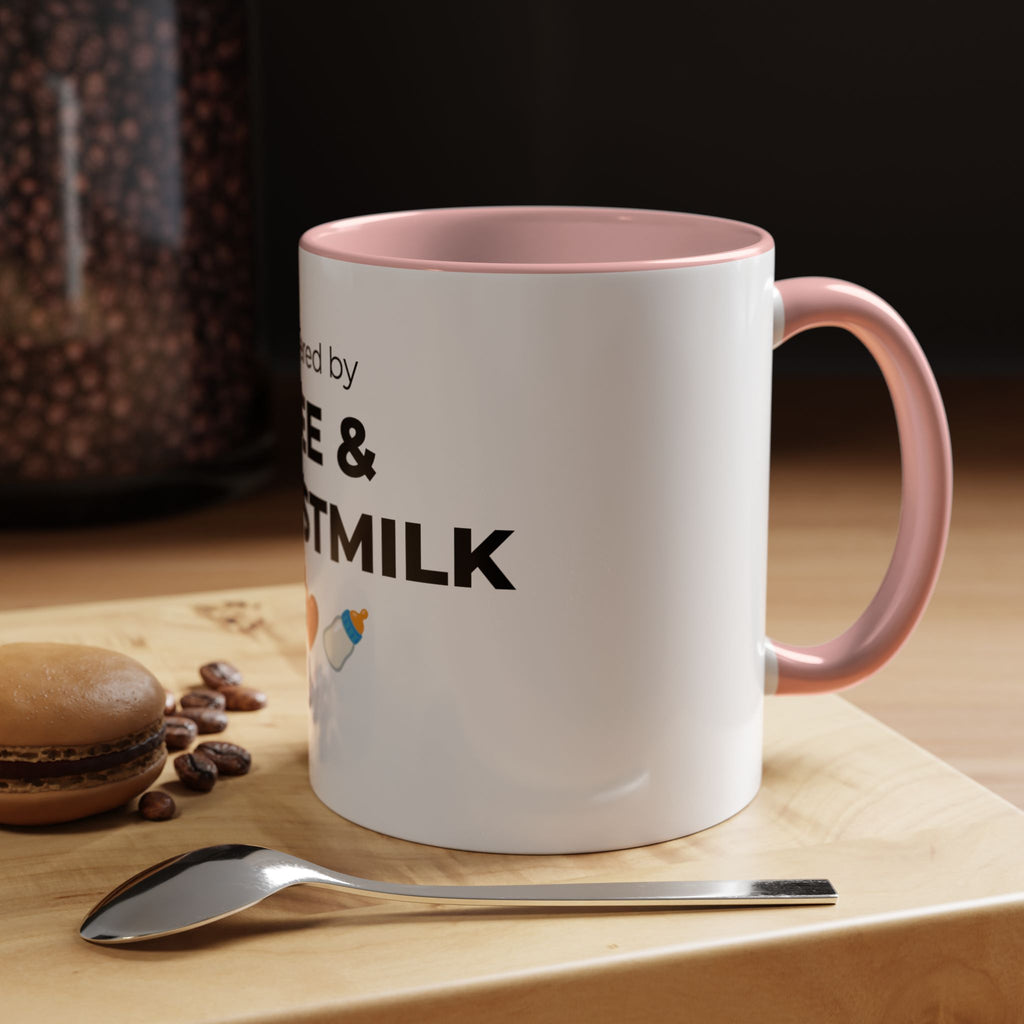 Powered by Coffee & Breastmilk Mug | Funny Breastfeeding Mom Gift | New Mom Gift