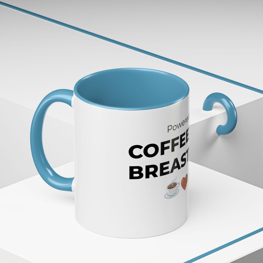 Powered by Coffee & Breastmilk Mug | Funny Breastfeeding Mom Gift | New Mom Gift