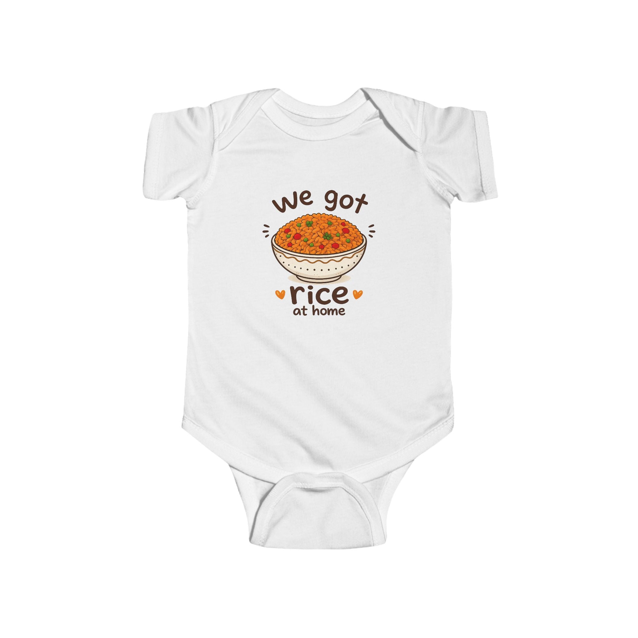 We Got Rice at Home Baby Onesie | Funny Jollof Rice Bodysuit | Ghanaian Baby Gift | African Baby Outfit