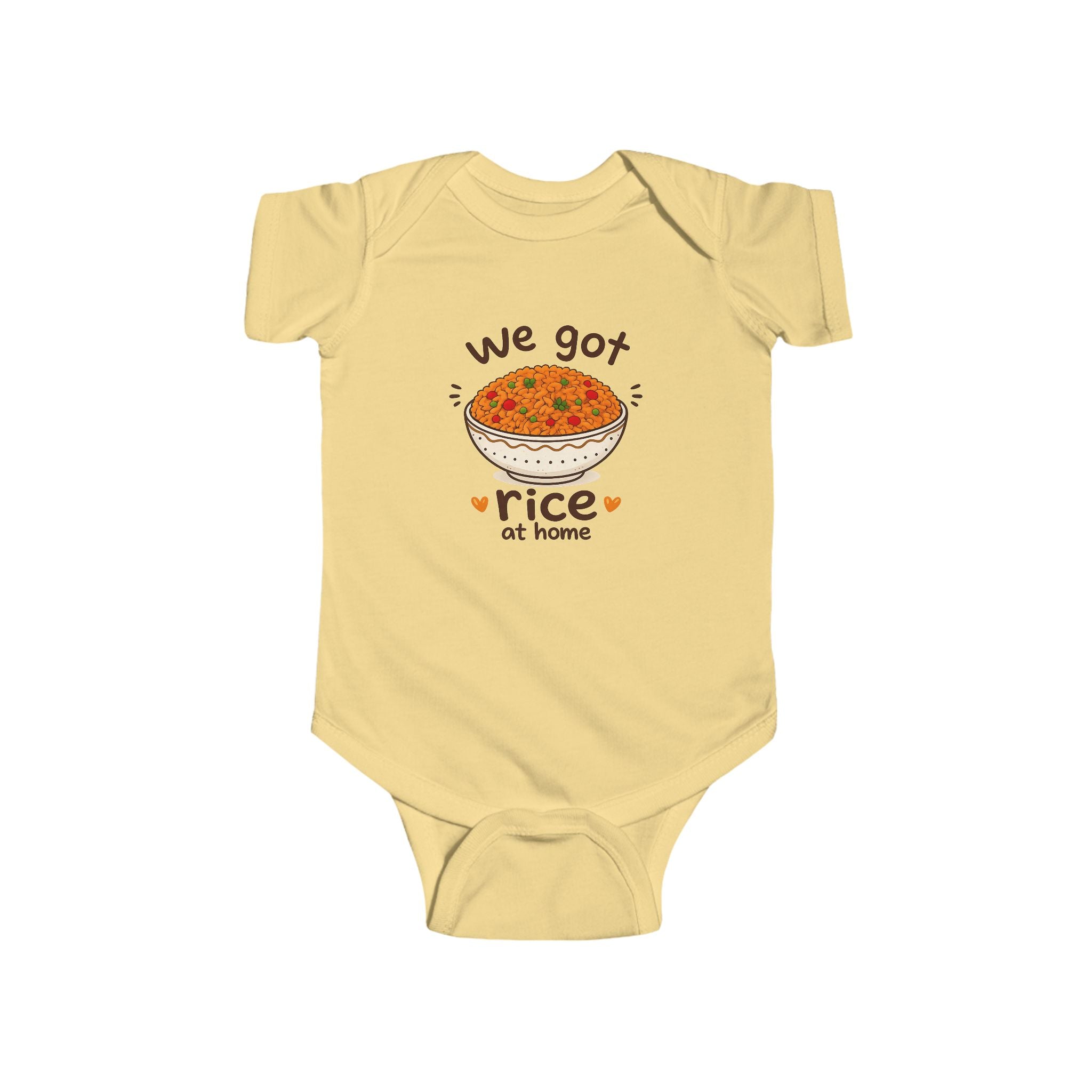 We Got Rice at Home Baby Onesie | Funny Jollof Rice Bodysuit | Ghanaian Baby Gift | African Baby Outfit