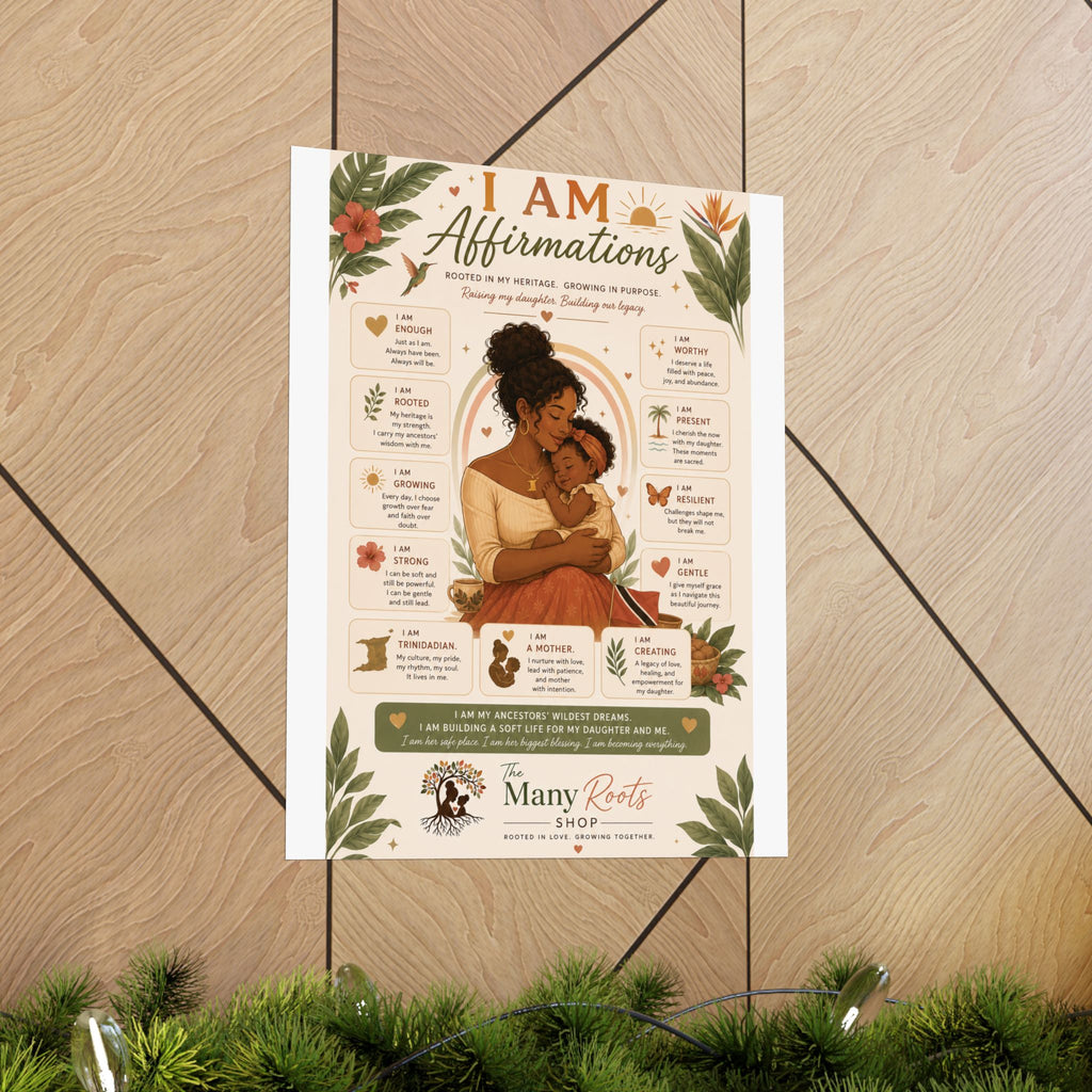 I Am Affirmations Poster for Kids | Positive Affirmation Wall Art for Classroom & Playroom