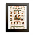Kindness & Empathy Poster for Kids | Social Emotional Learning (SEL) Wall Art | Classroom & Playroom Decor | Framed Nursery Print