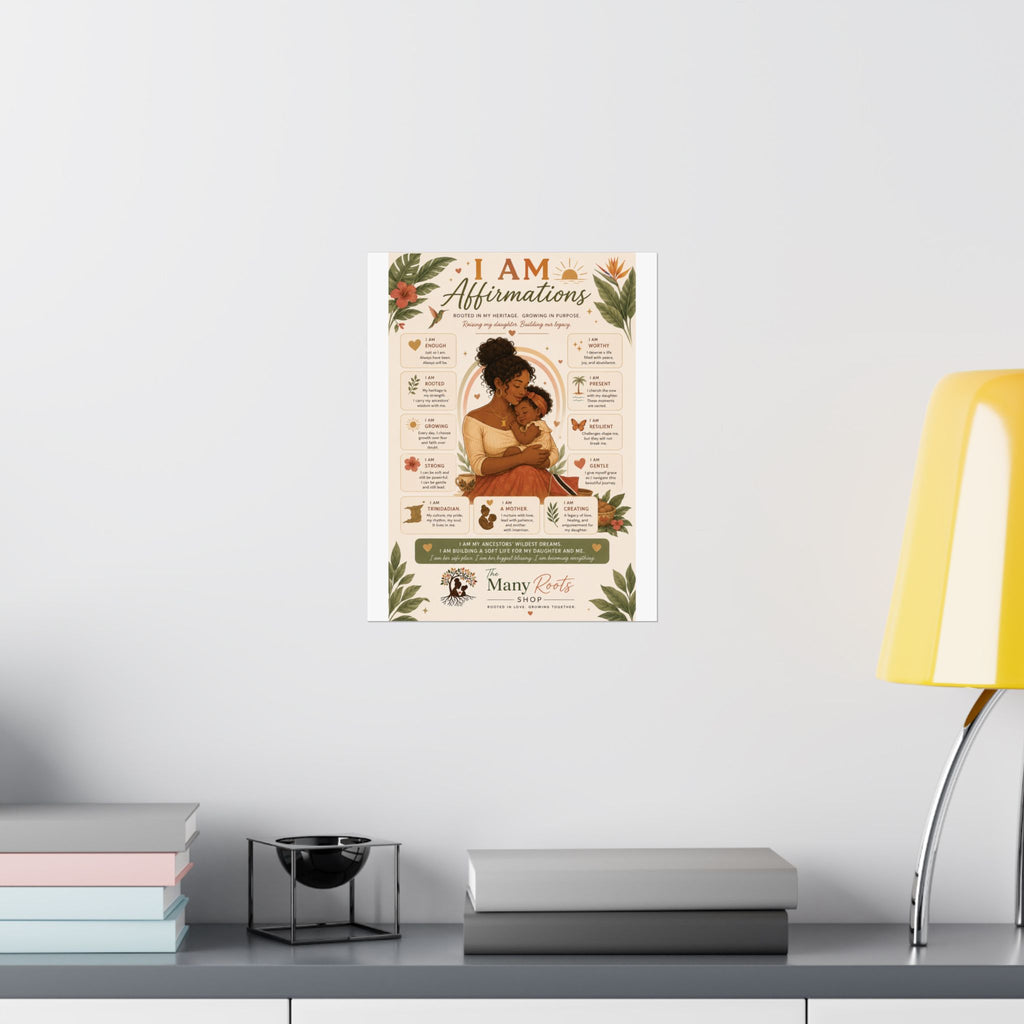 I Am Affirmations Poster for Kids | Positive Affirmation Wall Art for Classroom & Playroom