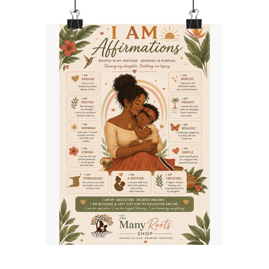 I Am Affirmations Poster for Kids | Positive Affirmation Wall Art for Classroom & Playroom