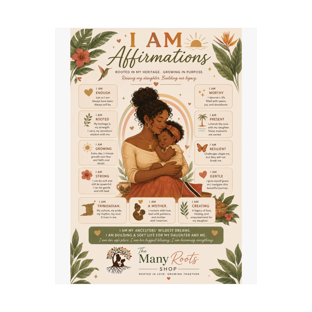 I Am Affirmations Poster for Kids | Positive Affirmation Wall Art for Classroom & Playroom