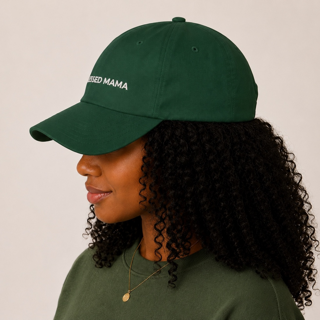Blessed Mama Embroidered Hat