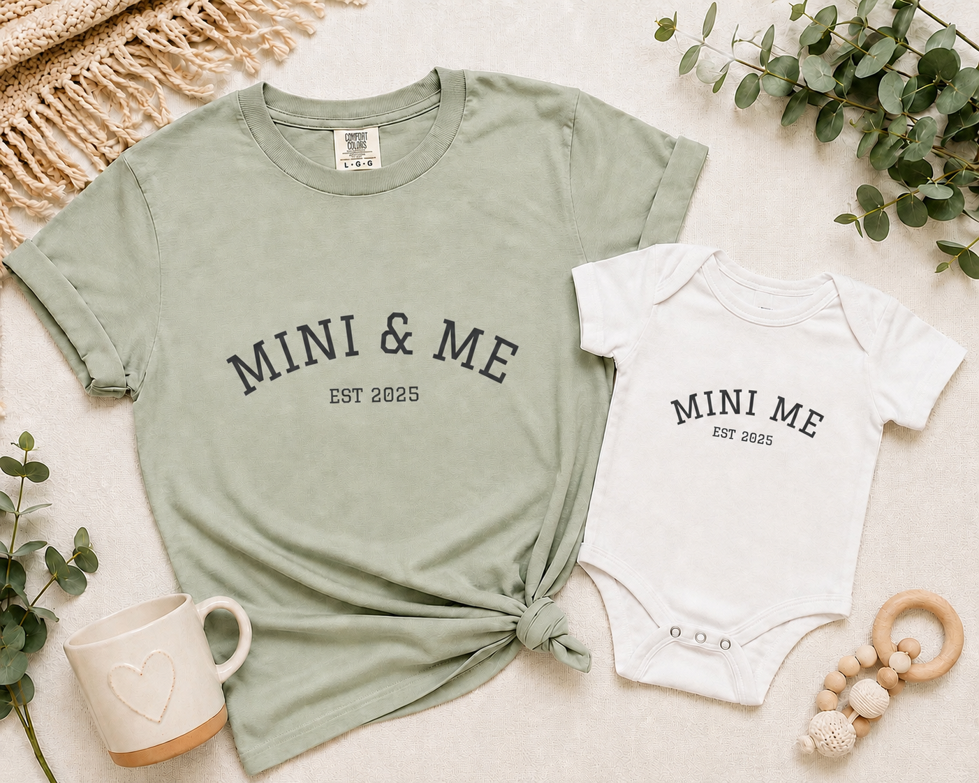 Mini Me Baby Bodysuit (Est. 2025) | Matching Mommy & Me Outfit
