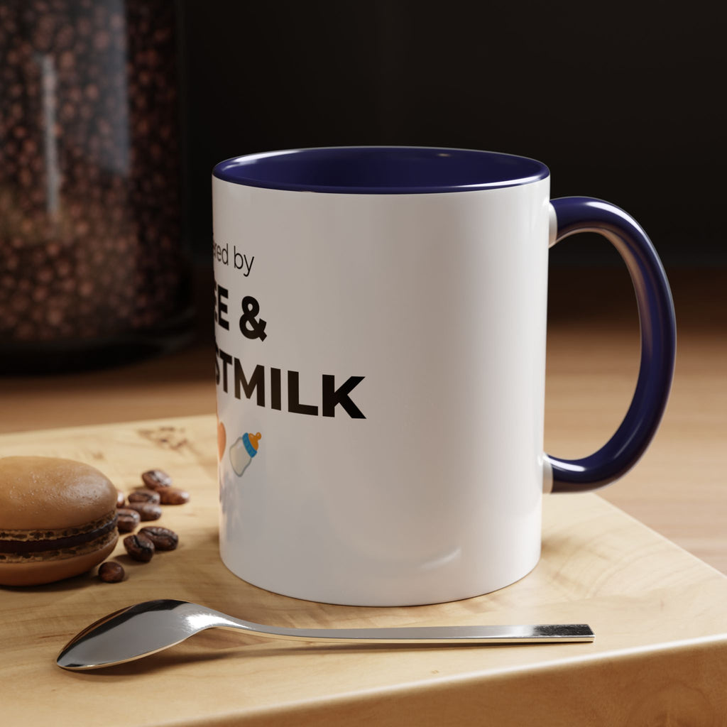 Powered by Coffee & Breastmilk Mug | Funny Breastfeeding Mom Gift | New Mom Gift