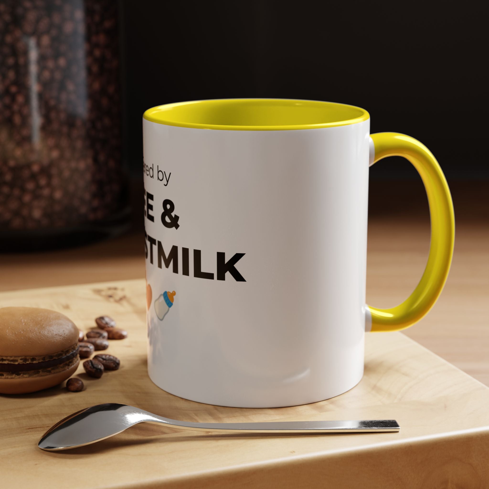 Powered by Coffee & Breastmilk Mug | Funny Breastfeeding Mom Gift | New Mom Gift
