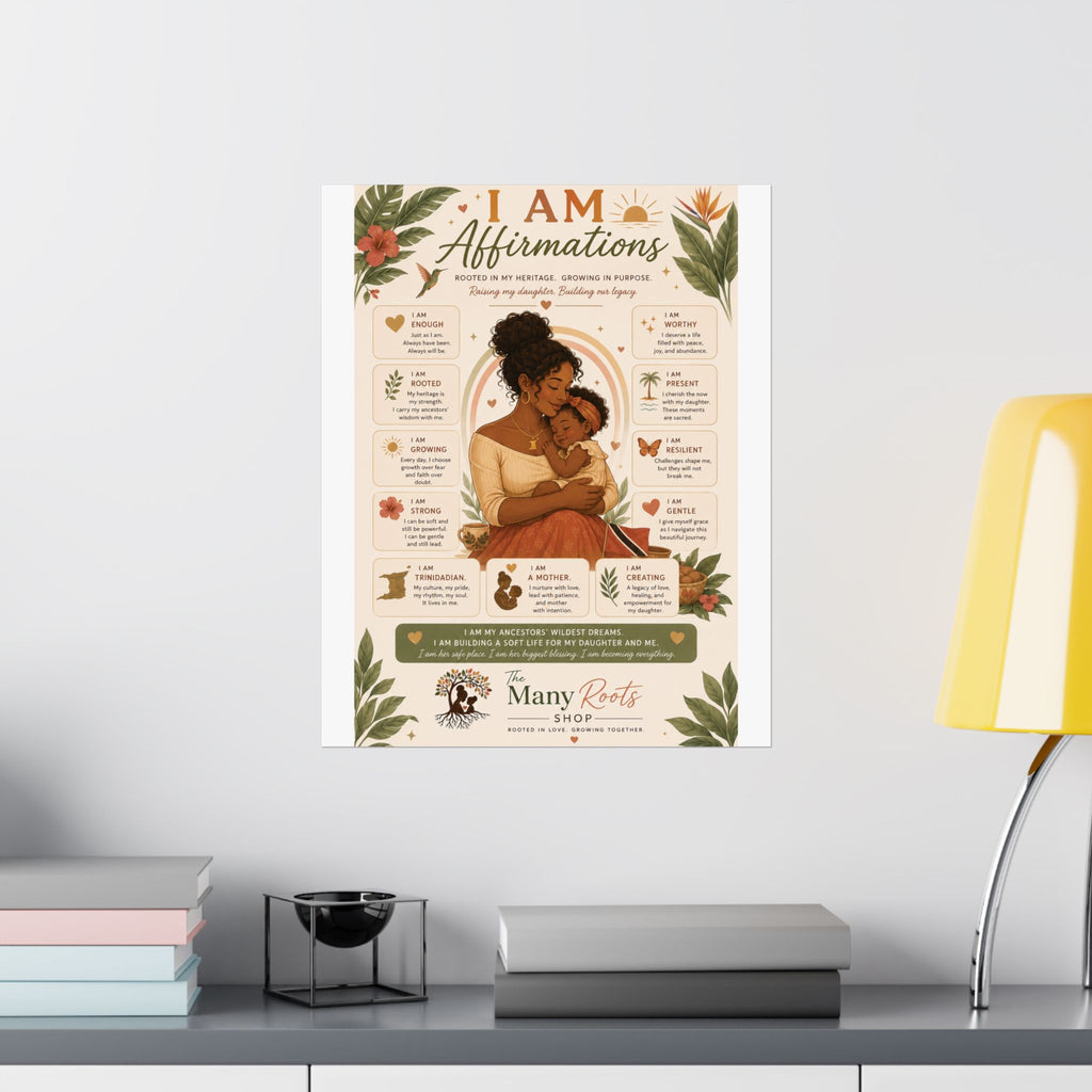 I Am Affirmations Poster for Kids | Positive Affirmation Wall Art for Classroom & Playroom