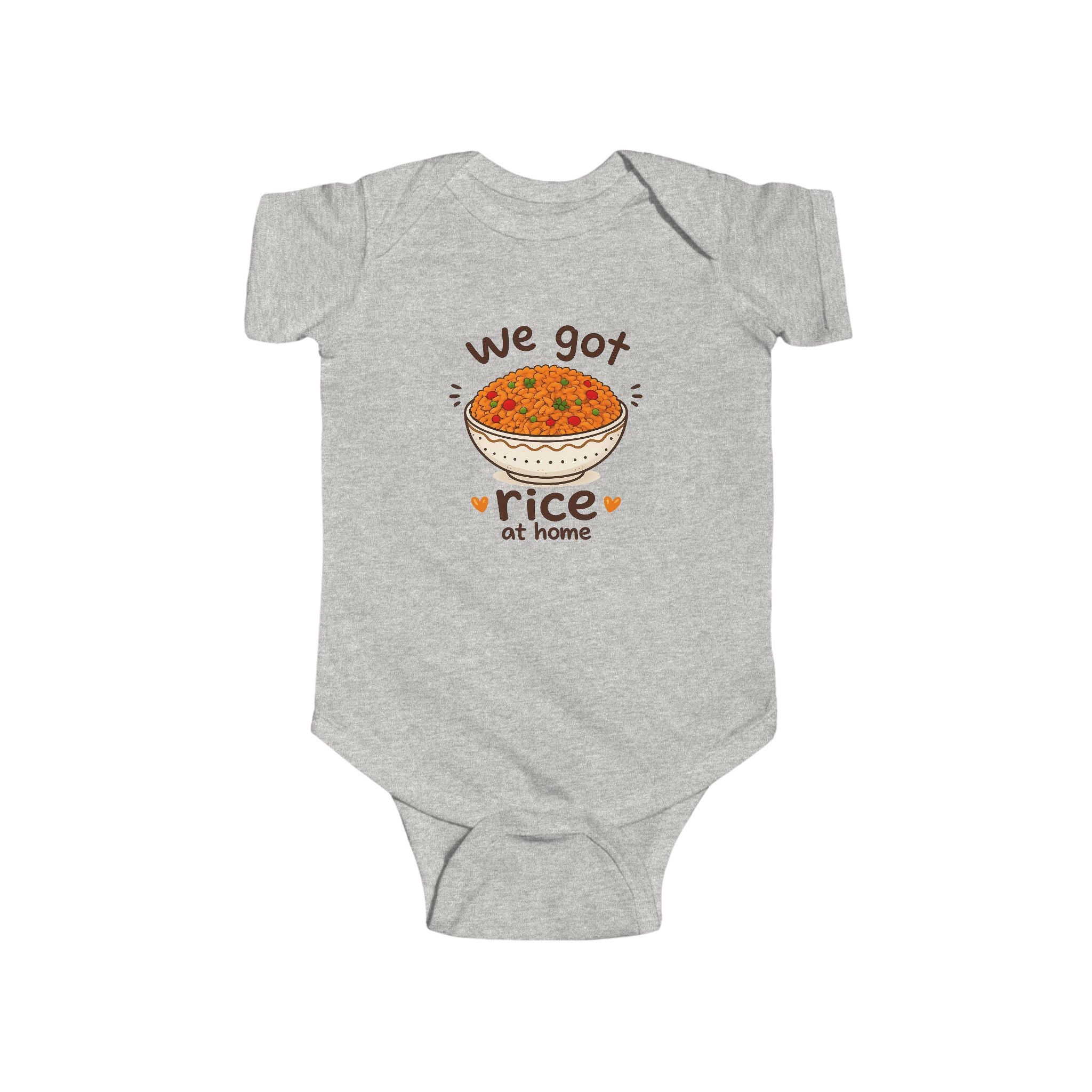 We Got Rice at Home Baby Onesie | Funny Jollof Rice Bodysuit | Ghanaian Baby Gift | African Baby Outfit