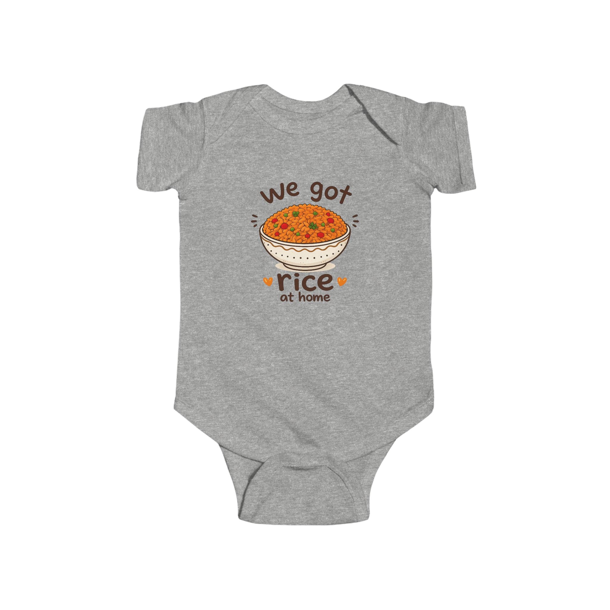 We Got Rice at Home Baby Onesie | Funny Jollof Rice Bodysuit | Ghanaian Baby Gift | African Baby Outfit