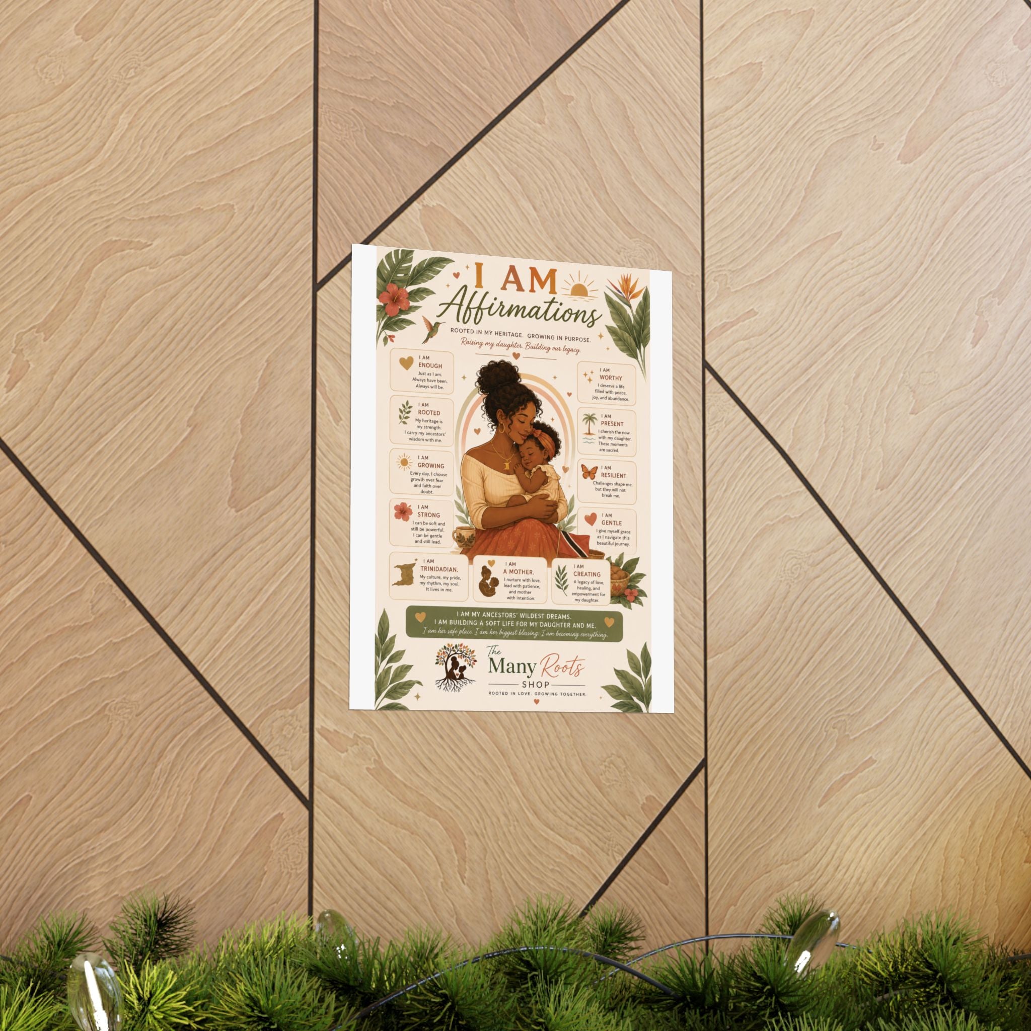 I Am Affirmations Poster for Kids | Positive Affirmation Wall Art for Classroom & Playroom