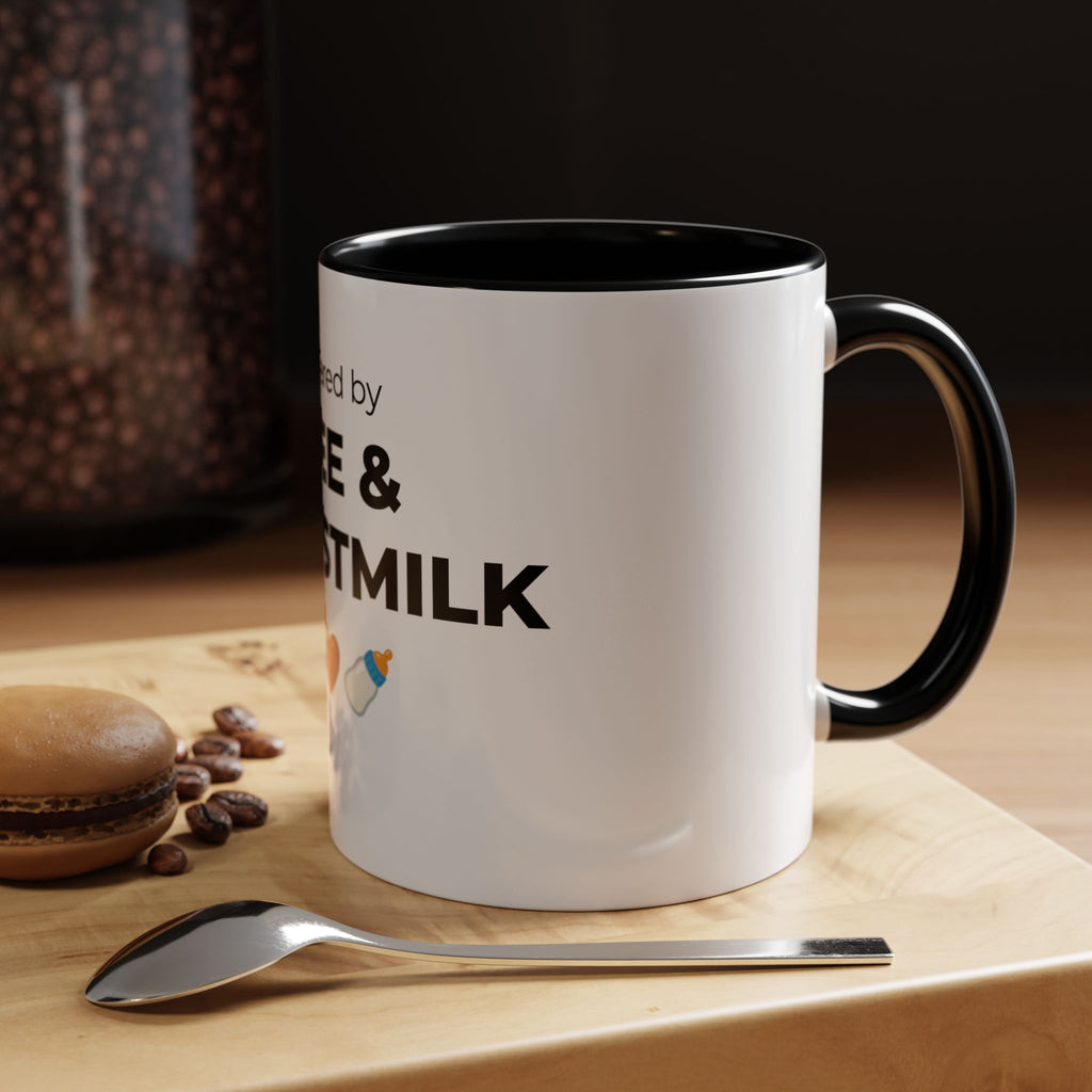 Powered by Coffee & Breastmilk Mug | Funny Breastfeeding Mom Gift | New Mom Gift