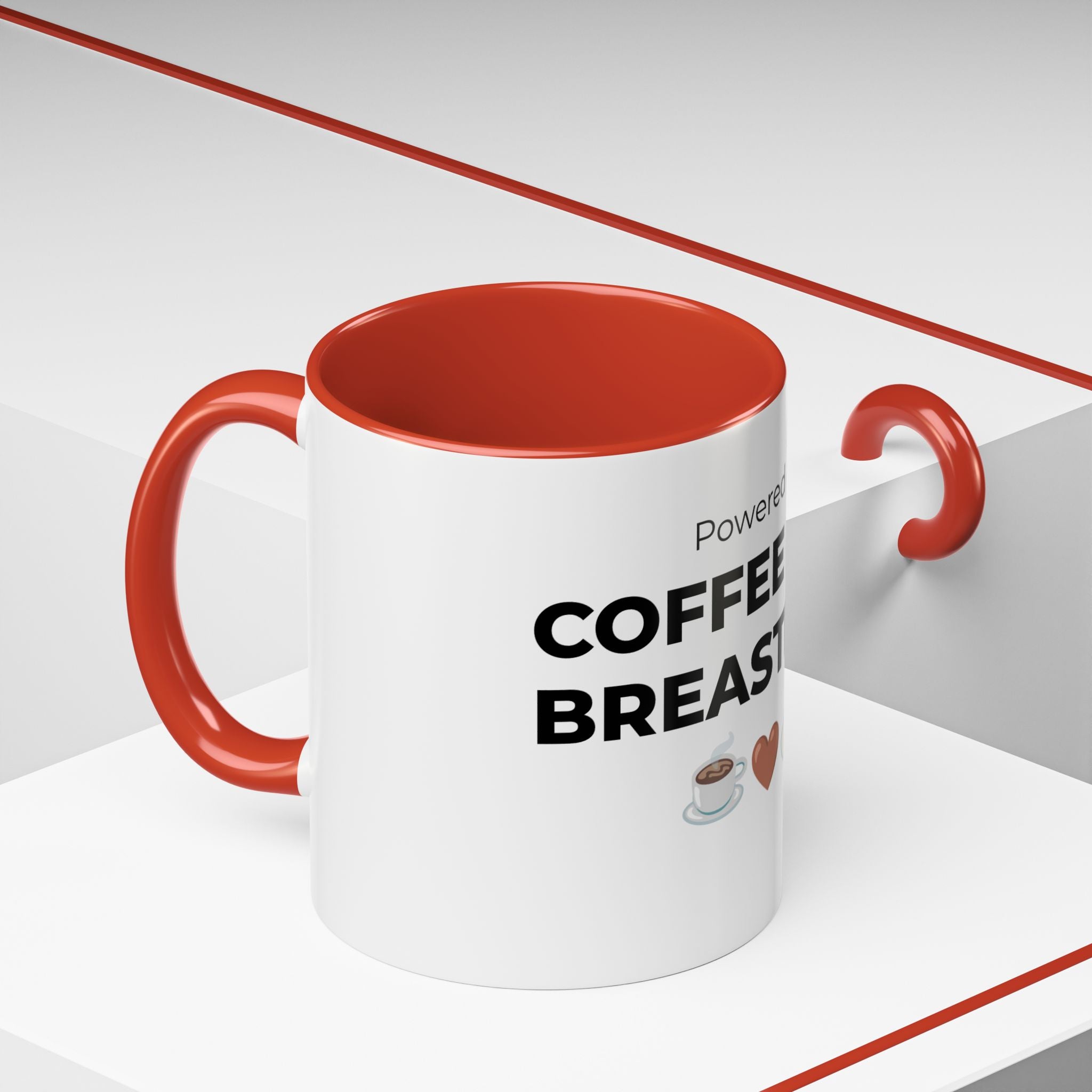 Powered by Coffee & Breastmilk Mug | Funny Breastfeeding Mom Gift | New Mom Gift