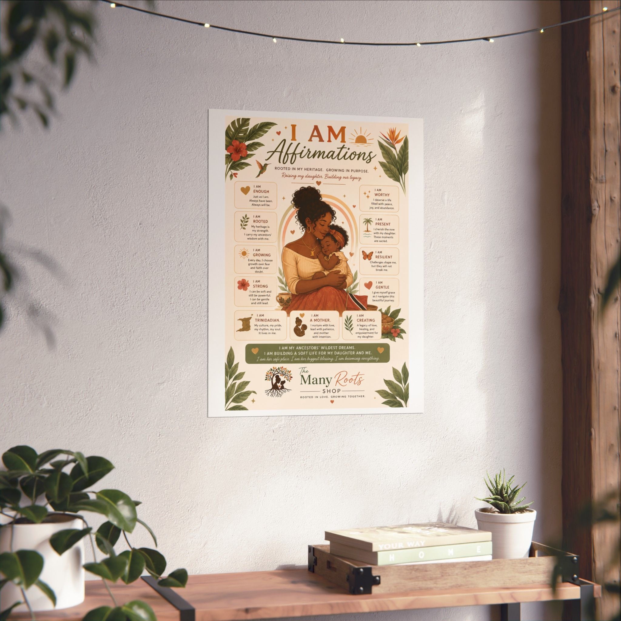 I Am Affirmations Poster for Kids | Positive Affirmation Wall Art for Classroom & Playroom