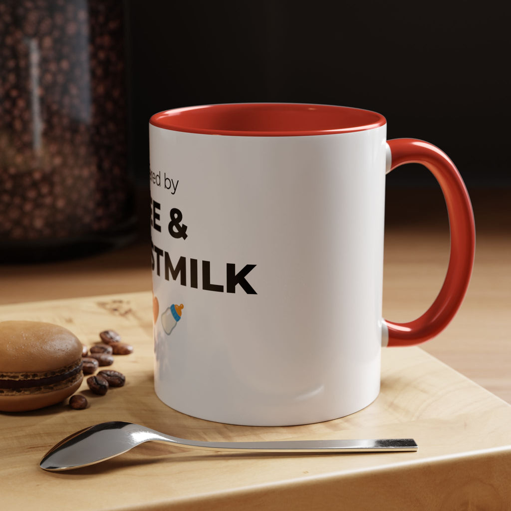 Powered by Coffee & Breastmilk Mug | Funny Breastfeeding Mom Gift | New Mom Gift