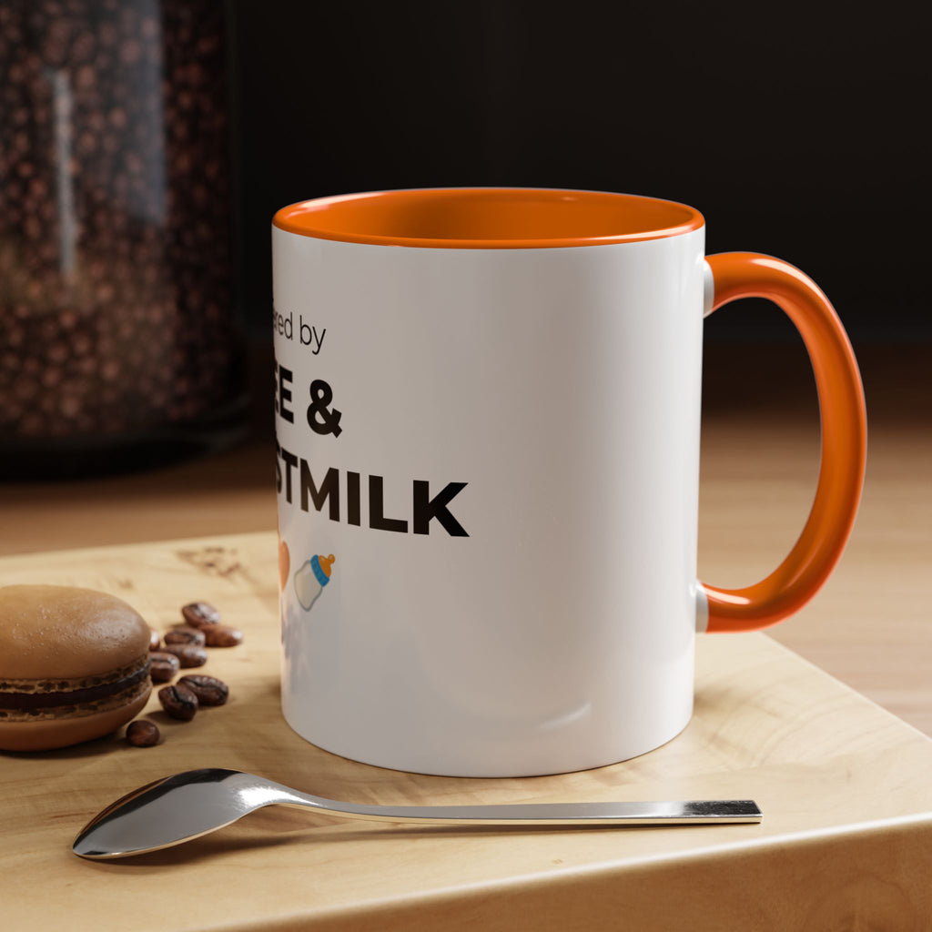 Powered by Coffee & Breastmilk Mug | Funny Breastfeeding Mom Gift | New Mom Gift