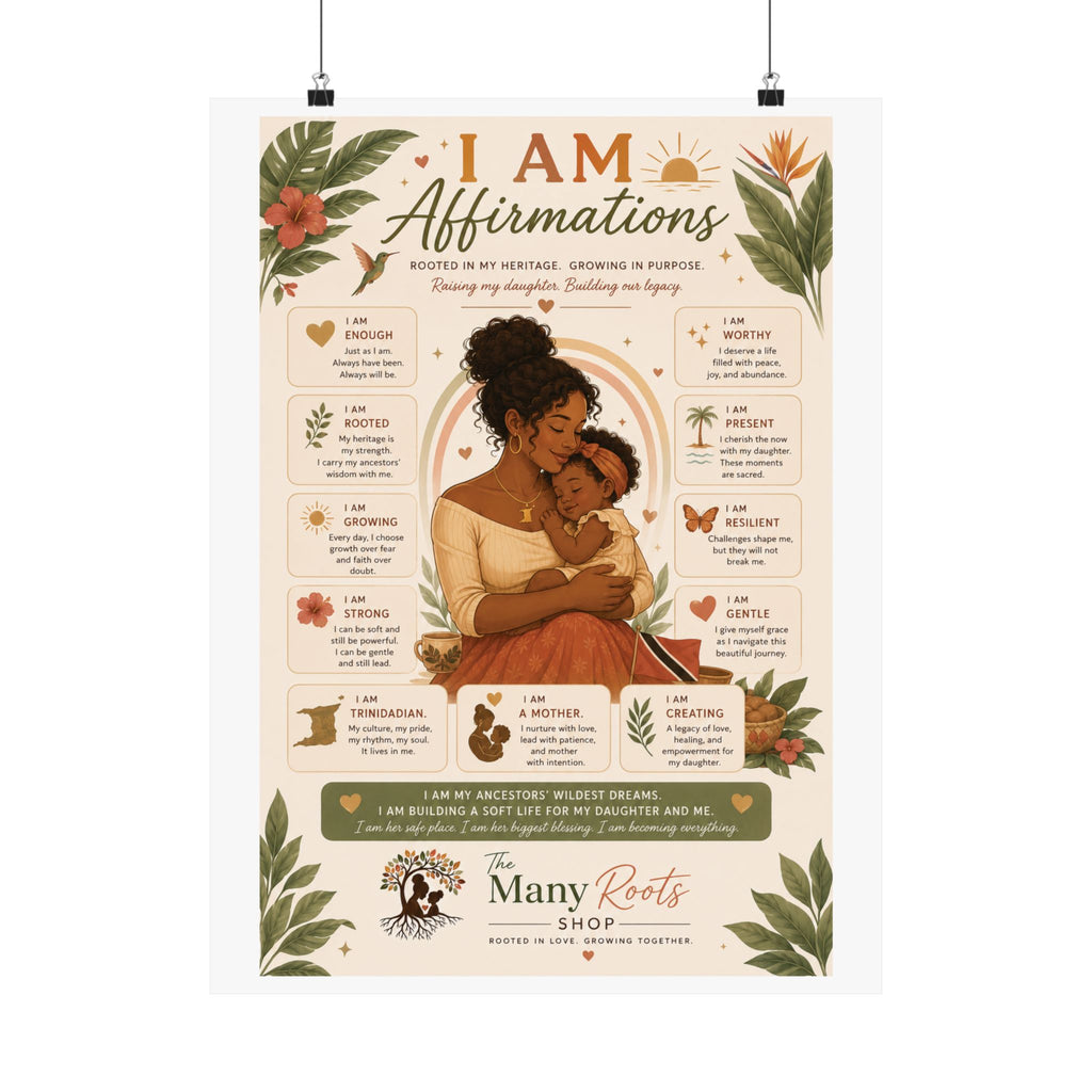 I Am Affirmations Poster for Kids | Positive Affirmation Wall Art for Classroom & Playroom