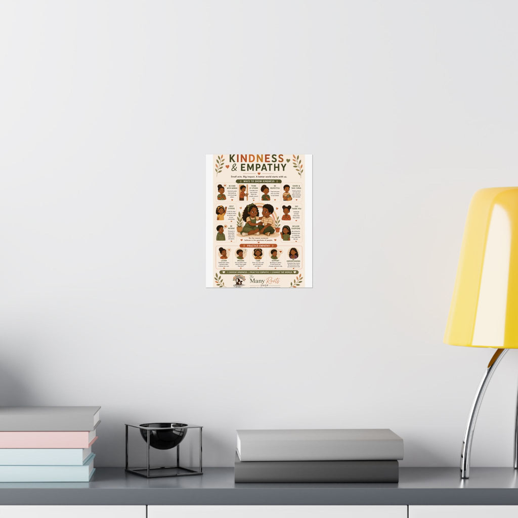 Kindness & Empathy Educational Poster | Social Emotional Learning Wall Art
