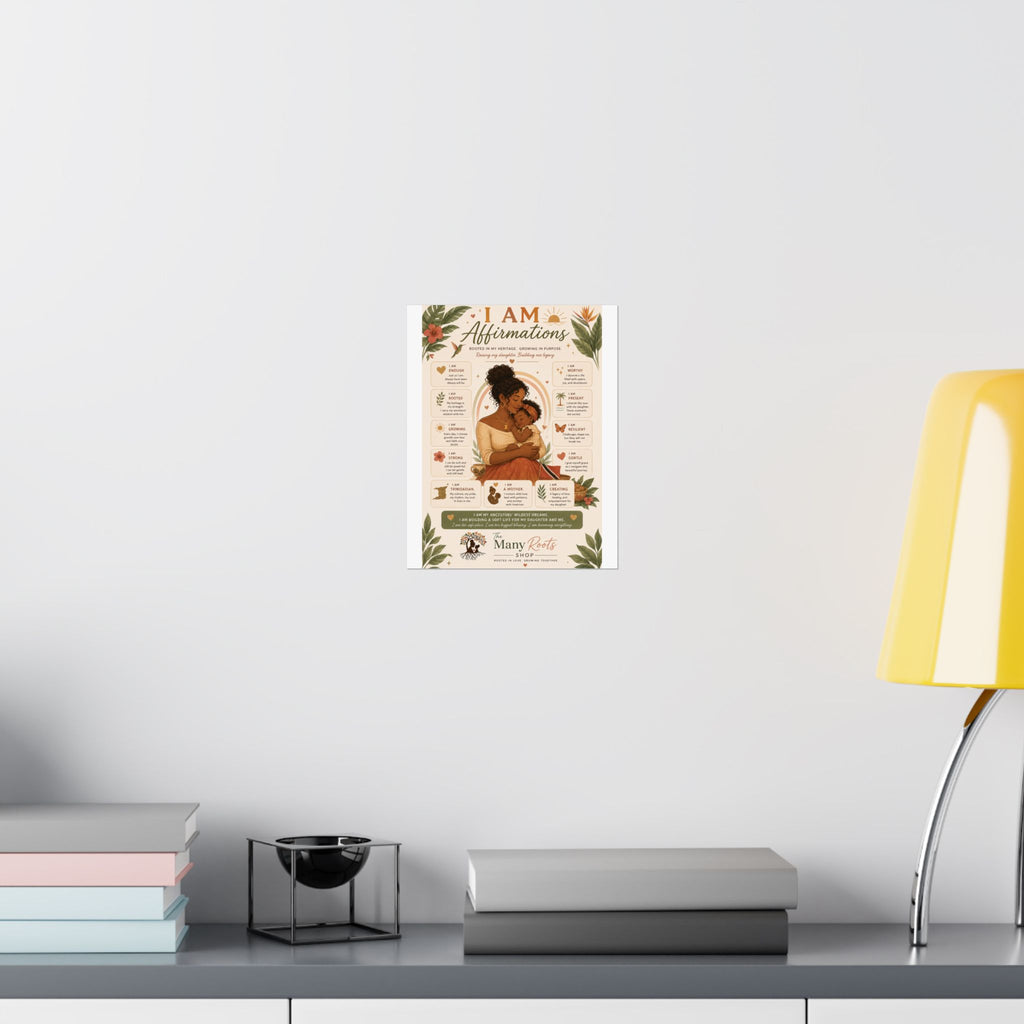 I Am Affirmations Poster for Kids | Positive Affirmation Wall Art for Classroom & Playroom